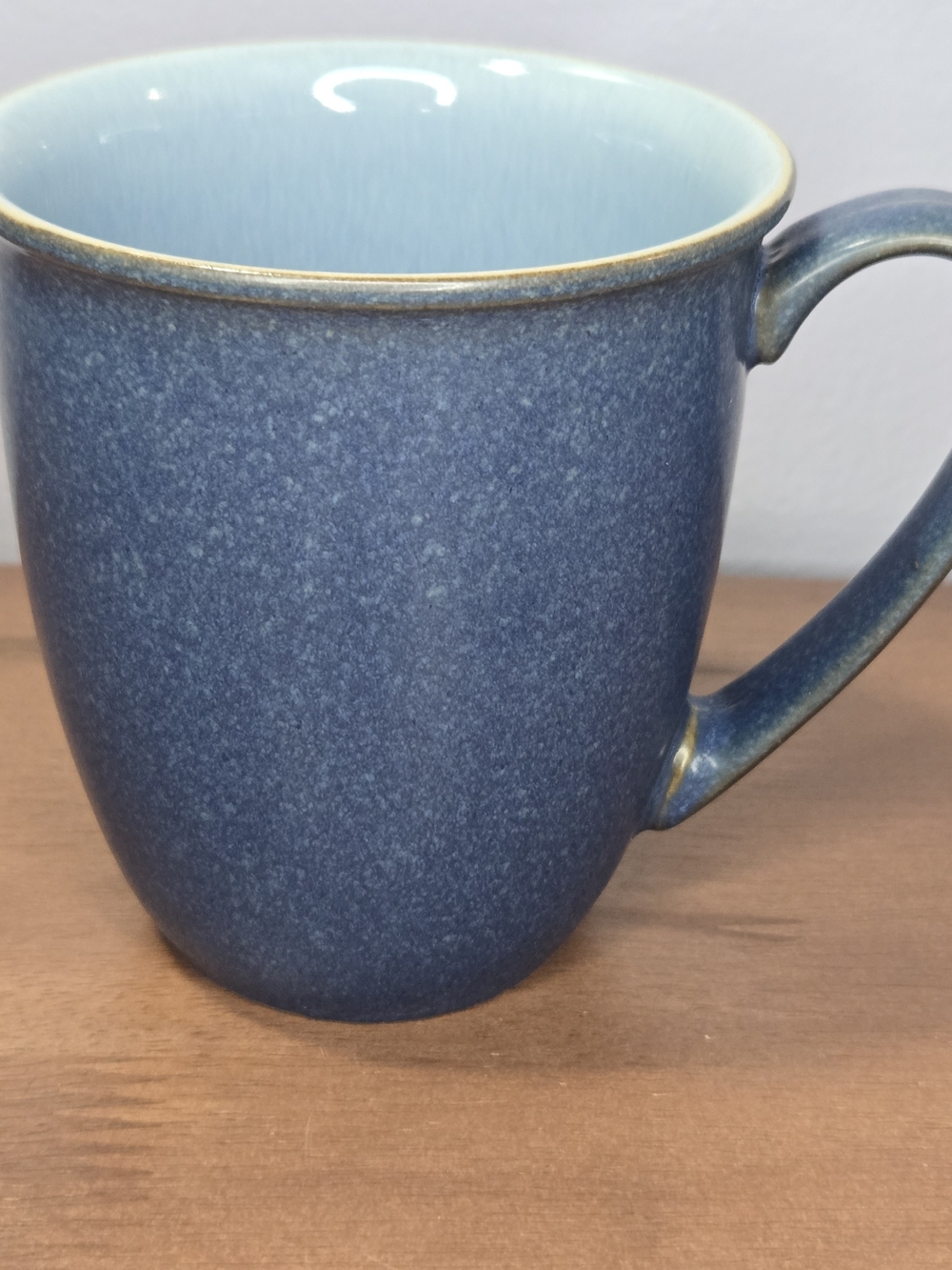 Denby-Langley Blue Jetty Beaker Coffee Mug Stoneware Cup Mug Made In England